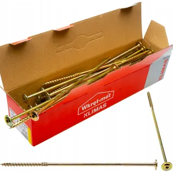 Vrut Klimas Wkret-Met TX 8x360mm - 50 ks - Vruty do dřeva s talířovou hlavou, WKCP