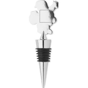 Zátka s vánočním motivem 250 SIDE 1 CENTER, 15x15mm Laserové gravírování, 1 barva