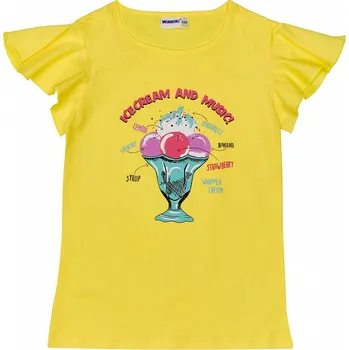 Chlapecké tričko Dívčí triko - Winkiki WJG 91400, žlutá Barva: Žlutá, Velikost: 140