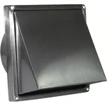 99336 Nerez větrací mřížka čtvercová se stříškou, přírubou a klapkou 137x137 mm / Ø 100 mm DALAP Nerez větrací mřížka čtvercová se stříškou, přírubou a klapkou 137x137 mm / O 100 mm DALAP