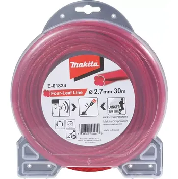 Zahradní technika E-01834 Struna nylonová speciální pro aku stroje 2,7mm, červená, 30m Makita