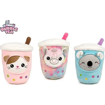 plyšák Kawaii Bubble Tea zvířátka plyšová - 20cm, 3druhy