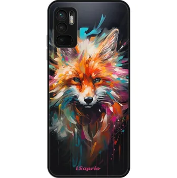 Pouzdro na mobilní telefon Lesklé pouzdro iSaprio pro Xiaomi Redmi Note 10 5G - Neon Fox (Lesklé pouzdro, kryt, obal iSaprio Exclusive na mobil Xiaomi Redmi Note 10 5G s motivem Neon Fox - elegantní skleněný vzhled, skvělá ochrana mobilu a luxusní styl, vyrobeno v Česku)
