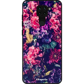 Pouzdro na mobilní telefon Lesklé pouzdro iSaprio pro Xiaomi Redmi Note 9 - Flowers 10 (Lesklé pouzdro, kryt, obal iSaprio Exclusive na mobil Xiaomi Redmi Note 9 s motivem Flowers 10 - elegantní skleněný vzhled, skvělá ochrana mobilu a luxusní styl, vyrobeno v Česku)