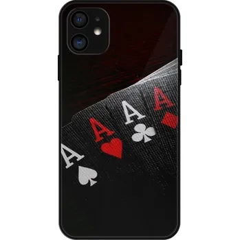 Pouzdro na mobilní telefon Lesklé pouzdro iSaprio pro Apple iPhone 11 - Poker (Lesklé pouzdro, kryt, obal iSaprio Exclusive na mobil Apple iPhone 11 s motivem Poker - elegantní skleněný vzhled, skvělá ochrana mobilu a luxusní styl, vyrobeno v Česku)