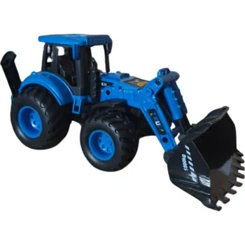 autíčko ICOM POLAND Dětský traktor s pohonem na setrvačník – modrý , 19 cm