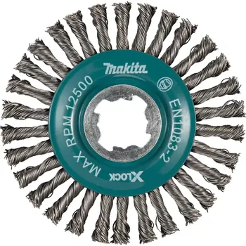 Drátěný kartáč D-73411 Kotoučový kartáč z ocelového drátu, vlnitý drát X‐LOCK 115mm Makita D‐73411 Kotoučový kartáč z ocelového drátu, vlnitý drát X-LOCK 115mm Makita