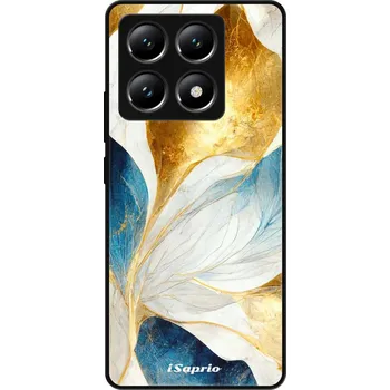 Pouzdro na mobilní telefon Lesklé pouzdro iSaprio pro Xiaomi 14T - Blue Leaves (Lesklé pouzdro, kryt, obal iSaprio Exclusive na mobil Xiaomi 14T s motivem Blue Leaves - elegantní skleněný vzhled, skvělá ochrana mobilu a luxusní styl, vyrobeno v Česku)
