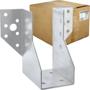 Tesařské kování Oramat 24ks - 50x135x75mm hr. 2,0mm - Trámová botka / třmen - vnější