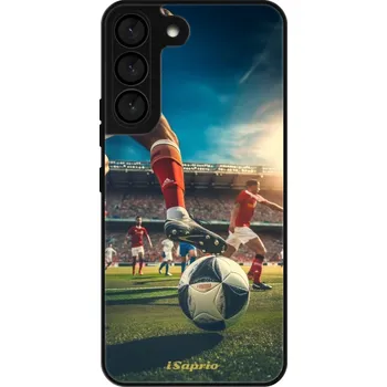 Pouzdro na mobilní telefon Lesklé pouzdro iSaprio pro Samsung Galaxy S22 5G - Football 12 (Lesklé pouzdro, kryt, obal iSaprio Exclusive na mobil Samsung Galaxy S22 5G s motivem Football 12 - elegantní skleněný vzhled, skvělá ochrana mobilu a luxusní styl, vyrobeno v Česku)