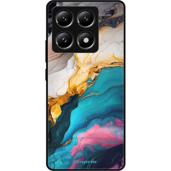 Pouzdro na mobilní telefon Lesklé pouzdro iSaprio pro Xiaomi 14T - Color Marble 21 (Lesklé pouzdro, kryt, obal iSaprio Exclusive na mobil Xiaomi 14T s motivem Color Marble 21 - elegantní skleněný vzhled, skvělá ochrana mobilu a luxusní styl, vyrobeno v Česku)