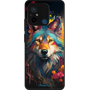 Pouzdro na mobilní telefon Lesklé pouzdro iSaprio pro Xiaomi Redmi 12C - Mysterious Wolf (Lesklé pouzdro, kryt, obal iSaprio Exclusive na mobil Xiaomi Redmi 12C s motivem Mysterious Wolf - elegantní skleněný vzhled, skvělá ochrana mobilu a luxusní styl, vyrobeno v Česku)