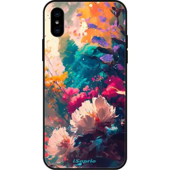 Pouzdro na mobilní telefon Lesklé pouzdro iSaprio pro Apple iPhone X / XS - Flower Design (Lesklé pouzdro, kryt, obal iSaprio Exclusive na mobil Apple iPhone X / XS s motivem Flower Design - elegantní skleněný vzhled, skvělá ochrana mobilu a luxusní styl, vyrobeno v Česku)