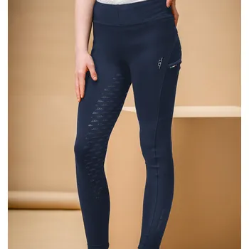 Jezdecké kalhoty Alessandro Albanese Legíny jezdecké Bina AA, s gripem, dětské, core navy 13-14 let