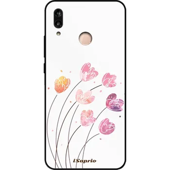 Pouzdro na mobilní telefon Lesklé pouzdro iSaprio pro Huawei P20 Lite - Flowers 14 (Lesklé pouzdro, kryt, obal iSaprio Exclusive na mobil Huawei P20 Lite s motivem Flowers 14 - elegantní skleněný vzhled, skvělá ochrana mobilu a luxusní styl, vyrobeno v Česku)