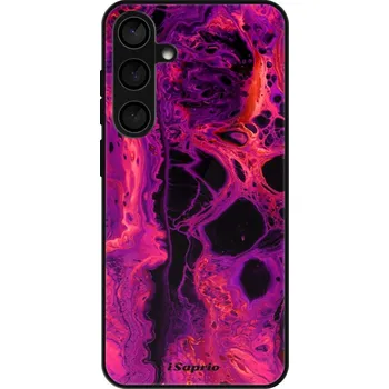 Pouzdro na mobilní telefon Lesklé pouzdro iSaprio pro Samsung Galaxy S24 Plus - Abstract Dark 01 (Lesklé pouzdro, kryt, obal iSaprio Exclusive na mobil Samsung Galaxy S24 Plus s motivem Abstract Dark 01 - elegantní skleněný vzhled, skvělá ochrana mobilu a luxusní styl, vyrobeno v)