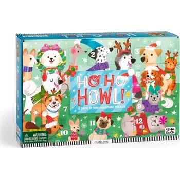 ostatní stavebnice Mudpuppy Puzzle Předvánoční odpočítávání sada 12 ks