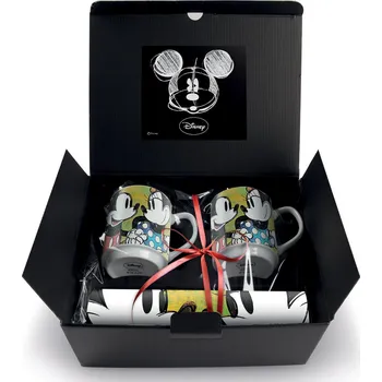 jídelní souprava Egan DISNEY LOVE SWEET LOVE Sada 2 zelených stohovatelných hrnků + 2 prostírek