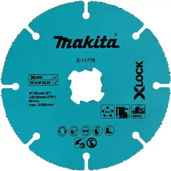 Řezný kotouč E-11776 Kotouč řezný diamantový TCT X-Lock 125x2x22,23mm Makita