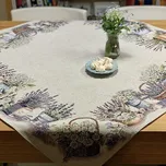 BYTEMA Gobelínový ubrus a šál KRÁSA V KOŠÍKU 100 x 100 cm