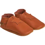 Dětské barefoot bačkůrky (capáčky) kožené hnědé Leather Brown EN FANT Velikost: 25