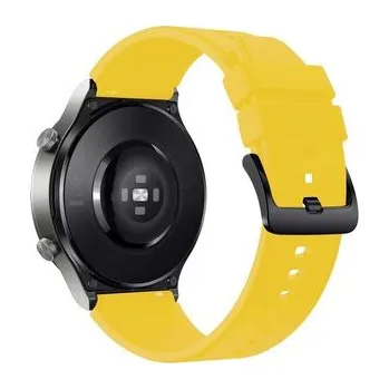 Pasek silikonowy do Huawei Watch GT 2/3/4/2 Pro/3 Pro/4 Pro/GT 2e 46mm - żółty