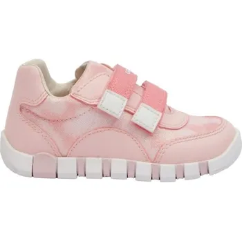 Dívčí tenisky Dívčí boty Geox B IUPIDOO 24 Lososová, Bílá