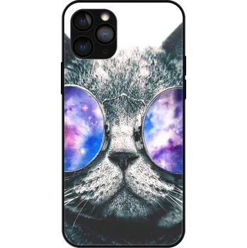 Pouzdro na mobilní telefon Lesklé pouzdro iSaprio pro Apple iPhone 11 Pro - Galaxy Cat (Lesklé pouzdro, kryt, obal iSaprio Exclusive na mobil Apple iPhone 11 Pro s motivem Galaxy Cat - elegantní skleněný vzhled, skvělá ochrana mobilu a luxusní styl, vyrobeno v Česku)