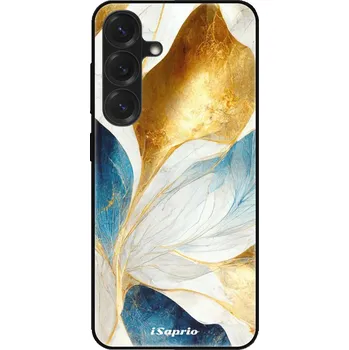 Pouzdro na mobilní telefon Lesklé pouzdro iSaprio pro Samsung Galaxy S25 - Blue Leaves (Lesklé pouzdro, kryt, obal iSaprio Exclusive na mobil Samsung Galaxy S25 s motivem Blue Leaves - elegantní skleněný vzhled, skvělá ochrana mobilu a luxusní styl, vyrobeno v Česku)