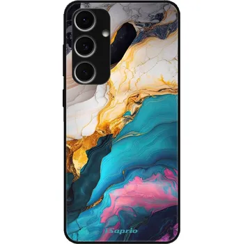 Pouzdro na mobilní telefon Lesklé pouzdro iSaprio pro Samsung Galaxy S24 FE - Color Marble 21 (Lesklé pouzdro, kryt, obal iSaprio Exclusive na mobil Samsung Galaxy S24 FE s motivem Color Marble 21 - elegantní skleněný vzhled, skvělá ochrana mobilu a luxusní styl, vyrobeno v Česku)