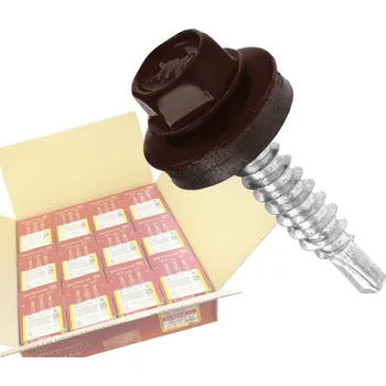 Klimas Wkret-Met RAL 8017 4,8x35mm - 1 Karton (12x250ks) - Vruty farmářské střešní barva: Čokoládová hnědá