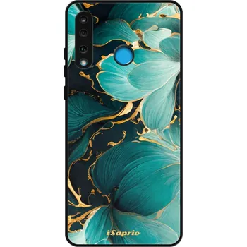 Pouzdro na mobilní telefon Lesklé pouzdro iSaprio pro Huawei P30 Lite - Blue Flowers 12 (Lesklé pouzdro, kryt, obal iSaprio Exclusive na mobil Huawei P30 Lite s motivem Blue Flowers 12 - elegantní skleněný vzhled, skvělá ochrana mobilu a luxusní styl, vyrobeno v Česku)
