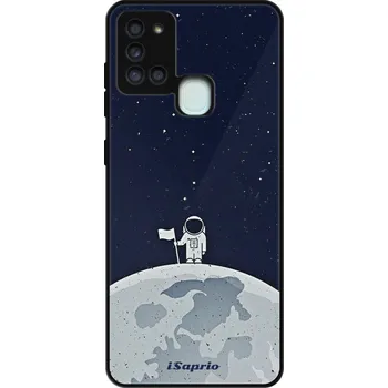 Pouzdro na mobilní telefon Lesklé pouzdro iSaprio pro Samsung Galaxy A21s - On The Moon 10 (Lesklé pouzdro, kryt, obal iSaprio Exclusive na mobil Samsung Galaxy A21s s motivem On The Moon 10 - elegantní skleněný vzhled, skvělá ochrana mobilu a luxusní styl, vyrobeno v Česku)