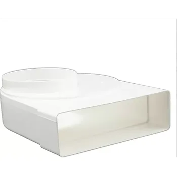 Ventilace 441 Redukce z kulatého na hranaté potrubí vyosené, 204 x 60 mm / Ø 100 mm (otočné) DALAP Redukce z kulatého na hranaté potrubí vyosené, 204 x 60 mm / O 100 mm (otočné) DALAP