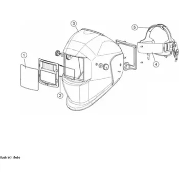 Svářečská kukla 1662001 Vnější ochranné sklíčko kukly Varioprotect L, XL 10ks Schweisskraft