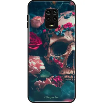 Pouzdro na mobilní telefon Lesklé pouzdro iSaprio pro Xiaomi Redmi Note 9 Pro / Note 9S - Skull in Roses (Lesklé pouzdro, kryt, obal iSaprio Exclusive na mobil Xiaomi Redmi Note 9 Pro / Note 9S s motivem Skull in Roses - elegantní skleněný vzhled, skvělá ochrana mobilu a luxusní)