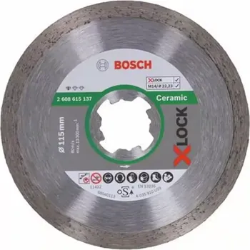 Řezný kotouč 2608615137 Diamantový dělicí kotouč Standard for Ceramic 115mm X-LOCK