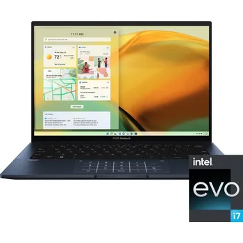 Notebook ASUS Zenbook 14 OLED UX3402VA-KN593X Notebook Intel Core i7-13700H 14“ 2.8K 16GB RAM 1TB SSD Intel IRIS XE Graphics Win 11 Pro Ponder Blue