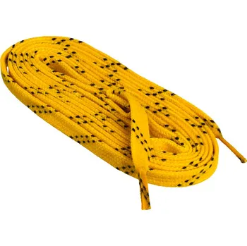 Voskované hokejové tkaničky Sportstape Solid Red Double Tracer Waxed Lace 70S Yellow 305 cm