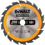 DT1931 Pilový kotouč 160x20mm, 18 zubů pro aku pily DeWALT