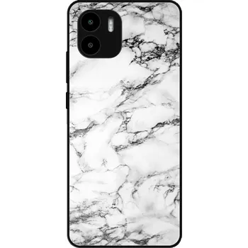 Pouzdro na mobilní telefon Lesklé pouzdro iSaprio pro Xiaomi Redmi A1 / A2 - White Marble 01 (Lesklé pouzdro, kryt, obal iSaprio Exclusive na mobil Xiaomi Redmi A1 / A2 s motivem White Marble 01 - elegantní skleněný vzhled, skvělá ochrana mobilu a luxusní styl, vyrobeno v Česku)