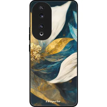 Pouzdro na mobilní telefon Lesklé pouzdro iSaprio pro Honor 90 5G - Gold Petals (Lesklé pouzdro, kryt, obal iSaprio Exclusive na mobil Honor 90 5G s motivem Gold Petals - elegantní skleněný vzhled, skvělá ochrana mobilu a luxusní styl, vyrobeno v Česku)