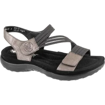 Dámské sandále Šedo-černá dámské sandály s pásky Rieker Sandals 64870-42 Velikost: 39