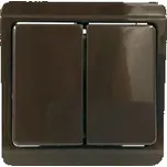 Tesla Standard Vypínač č.5 hnědý, 4FN57505.2116