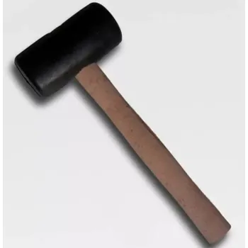 Kladivo KLPA90 Palička gumová černá průměr 90mm dřevěná násada