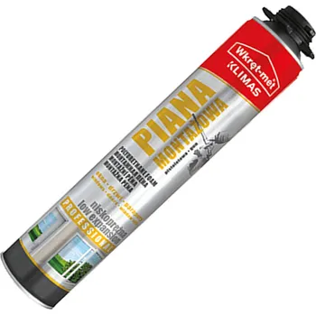 Montážní pěna Klimas Wkret-Met Montážní pěna pistolová polyuretanová PROFESSIONAL 750ml
