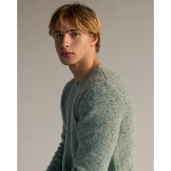 Pánský svetr Pánský svetr Alpaka Blend Světle modrá S