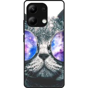 Pouzdro na mobilní telefon Lesklé pouzdro iSaprio pro Xiaomi Redmi Note 13 4G - Galaxy Cat (Lesklé pouzdro, kryt, obal iSaprio Exclusive na mobil Xiaomi Redmi Note 13 4G s motivem Galaxy Cat - elegantní skleněný vzhled, skvělá ochrana mobilu a luxusní styl, vyrobeno v Česku)