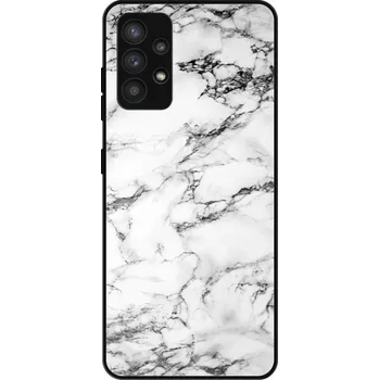 Pouzdro na mobilní telefon Lesklé pouzdro iSaprio pro Samsung Galaxy A32 - White Marble 01 (Lesklé pouzdro, kryt, obal iSaprio Exclusive na mobil Samsung Galaxy A32 s motivem White Marble 01 - elegantní skleněný vzhled, skvělá ochrana mobilu a luxusní styl, vyrobeno v Česku)