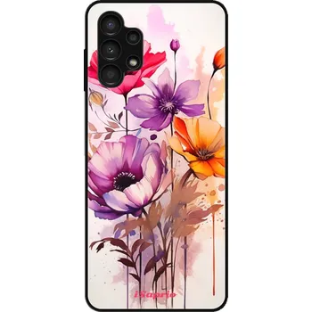 Pouzdro na mobilní telefon Lesklé pouzdro iSaprio pro Samsung Galaxy A13 - Flowers 22 (Lesklé pouzdro, kryt, obal iSaprio Exclusive na mobil Samsung Galaxy A13 s motivem Flowers 22 - elegantní skleněný vzhled, skvělá ochrana mobilu a luxusní styl, vyrobeno v Česku)